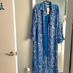 Beautiful 2 piece set maxi, long sleeve dress. Size 14.